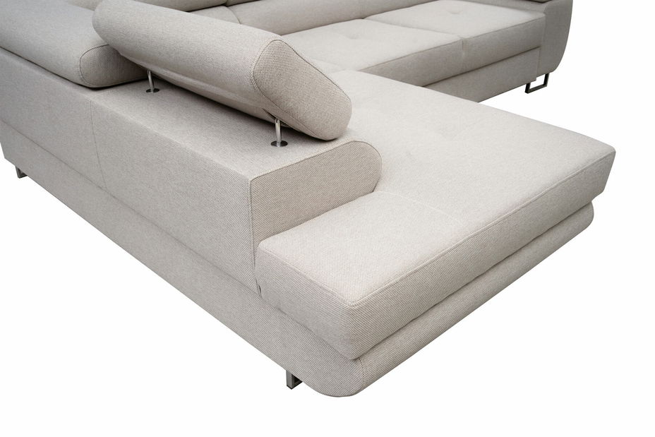 Kutna garnitura- Moshe (svijetlo siva Megan 363) (L)