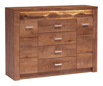 Kombinirana komoda Nadenas N7 (jasen svijetli) (bez rasvjete)