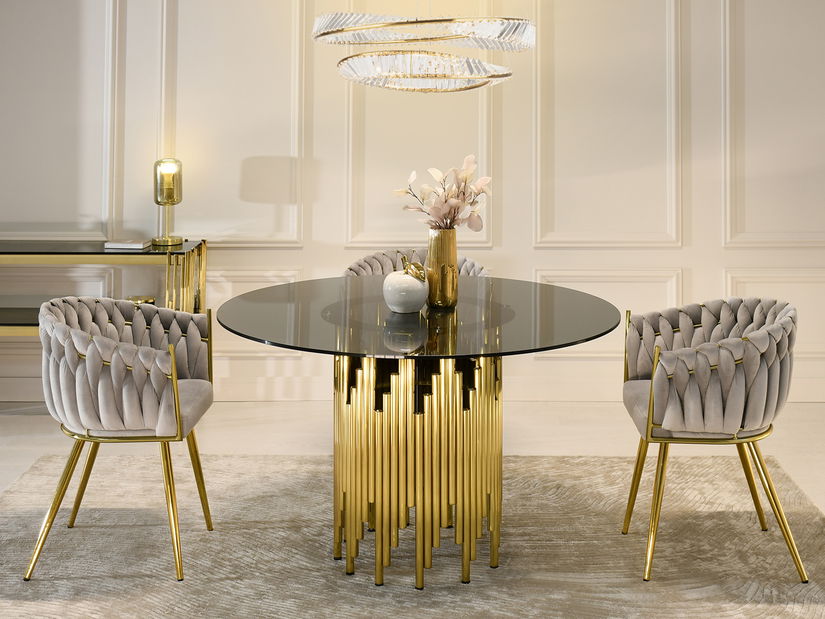 Jedálenský stôl Bufones (zlatá)