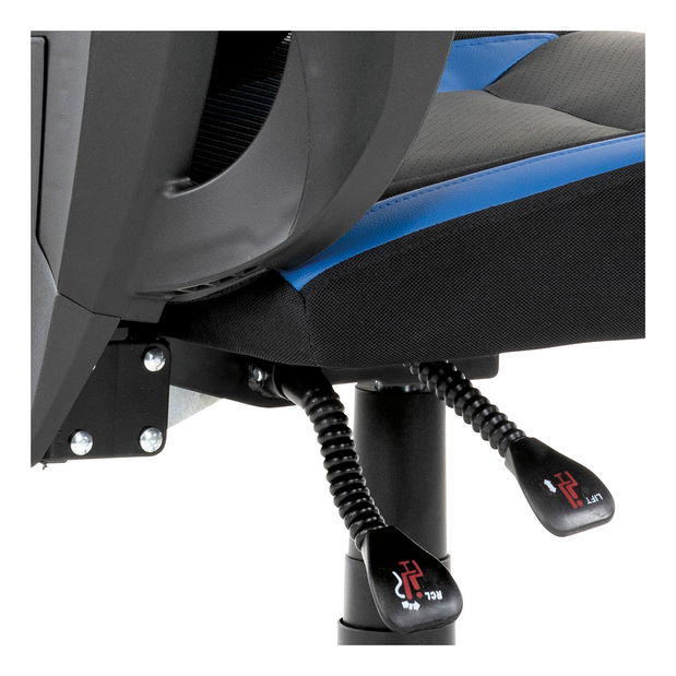 Fotoliu de birou/ gaming Ymbun-Y213-BLUE (negru + albastru)