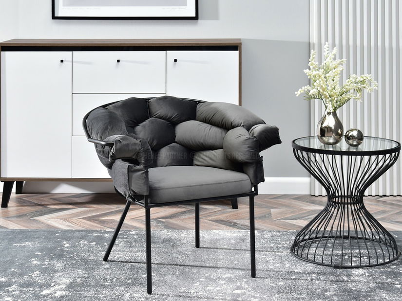 Relax fotel Piplio (grafit + fekete)