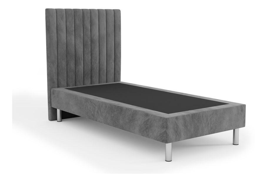 Čalúnená posteľ 90x200 cm Amby (tmavosivá)