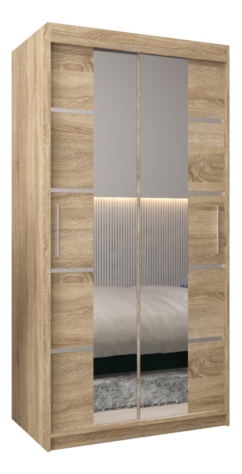 Ruhásszekrény 120 cm Verika 4 120 (sonoma tölgy)