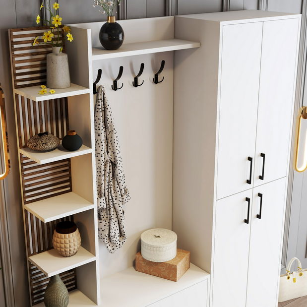 Mobilier hol Valery 5 (alb)