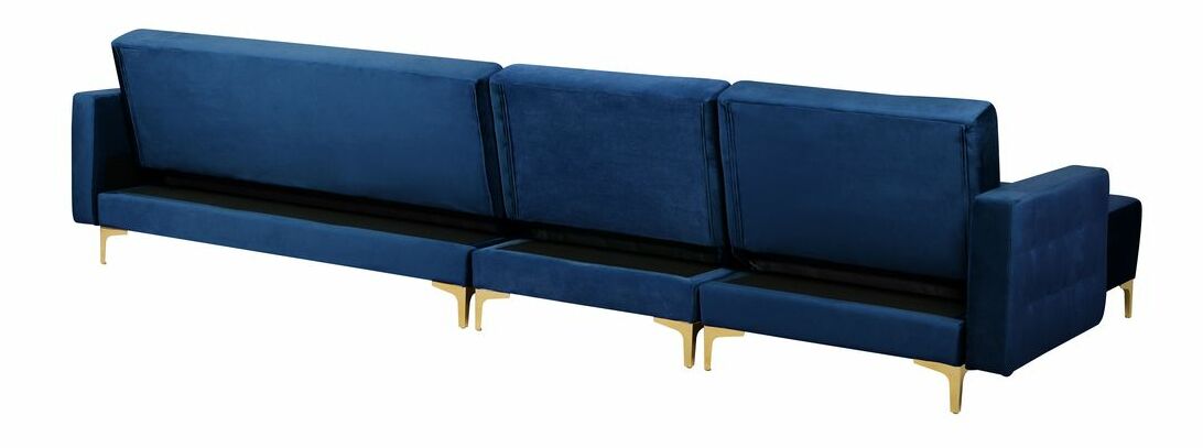 Rohová sedačka Aberlady 3 (námornícka modrá) (L)