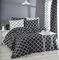 Lenjerie pat 160 x 220 cm Madaline (Negru + Alb)