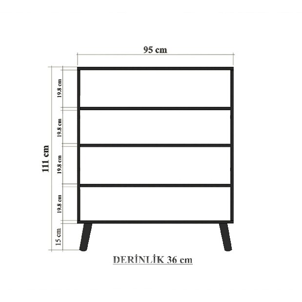 Mobilier pentru hol Maluxe Tigris (Stejar sonoma + Albastru închis)