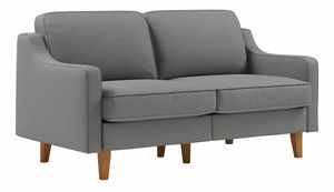 Pohovka dvojsedačka Robia 2 (sivá + orech)