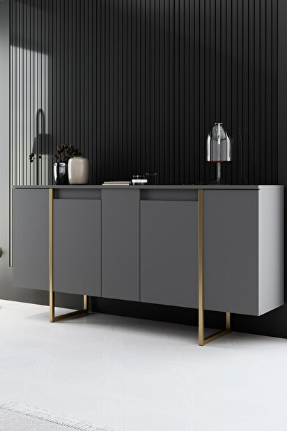 Mobilier living Luna (Nuc + Auriu)