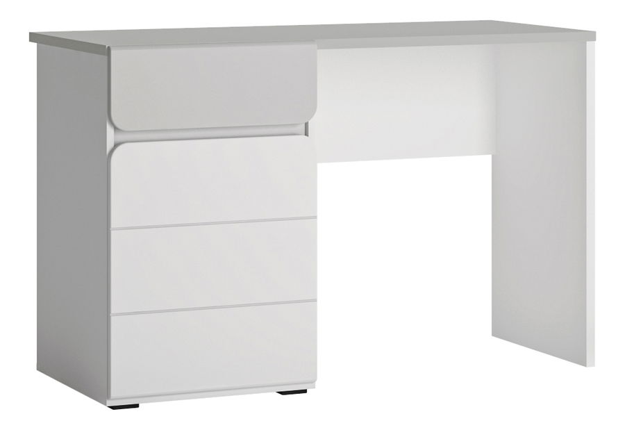 Masă PC Albunus B01 (Alb alpin + Gri lucios)