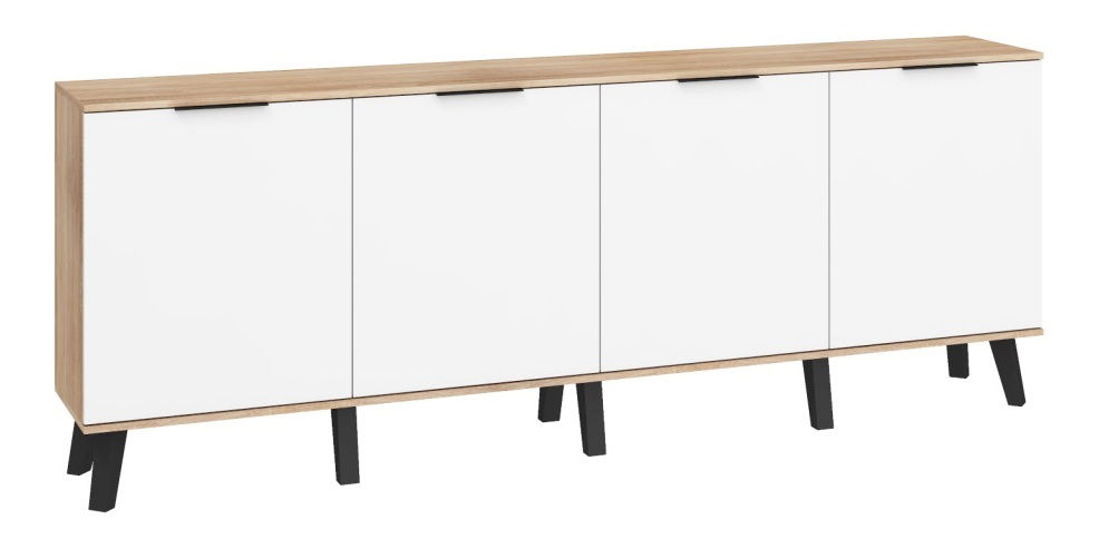 Ormarić Shela SVN-03 (hrast sonoma svjetla + bijeli sjaj)