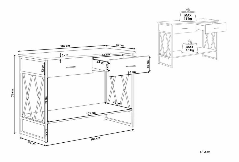 Măsuță Adon (maro închis)