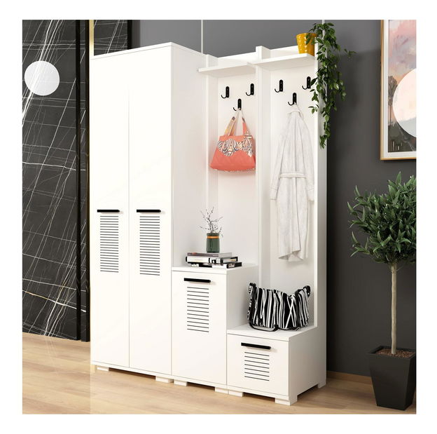 Predsieňová zostava Vipapo 2 (biela) 