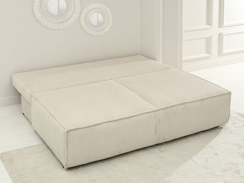 Pohovka dvojsedačka Nazismo (béžová + čierna)