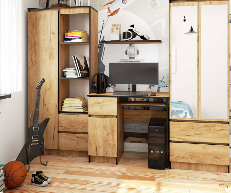 PC stolík Bhaskar (dub craft) (L)