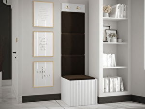 Mobilier hol Torro XXII (alb + ciocolățiu)