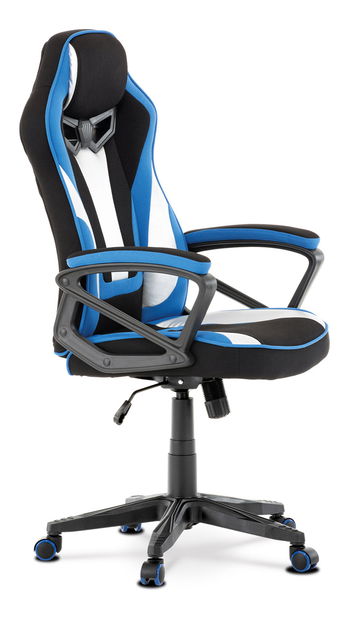 Fotoliu de birou/gaming Ynais-Y340-BLUE (Albastru + Negru + Argintiu)