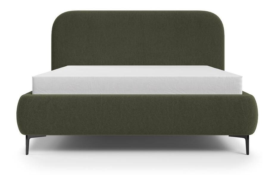 Franciaágy 140 cm Mononoke 140 (ágyráccsal) (zöld + fekete)