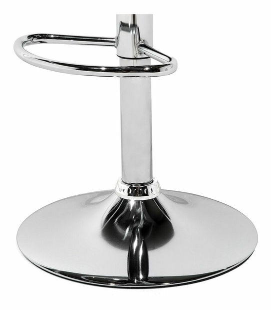 Set 2ks. barových stoličiek Bozen (priehľadná) (biely plast)