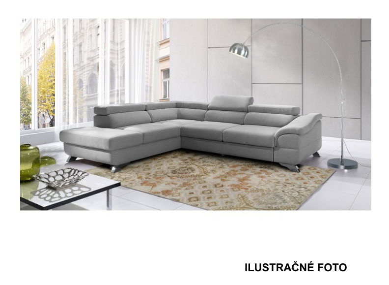 Rohová sedačka Lyng (sivá) (L)