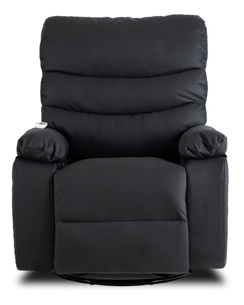 Masážne kreslo Bricke (čierna) 