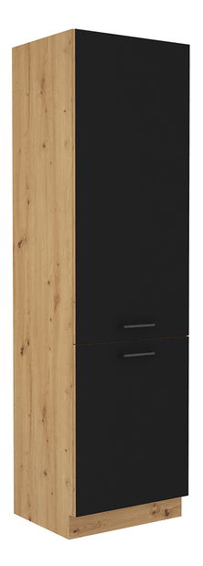 Kuhinjski ormarić za namirnice Meriel 60 DK 210 2F (crna + hrast artisan)