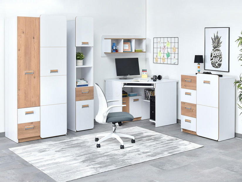 Mobilier cameră studenți Clerigo 05 (alb)