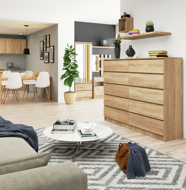 Komoda Kurtinaitis 10SZ (dub sonoma)