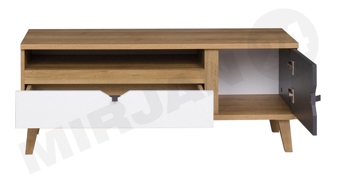 TV stolić/ormarić Tami TM8 (hrast zlatni + bijela + grafit)