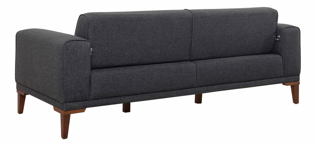 Háromszemélyes kanapé Lesana (antracit)