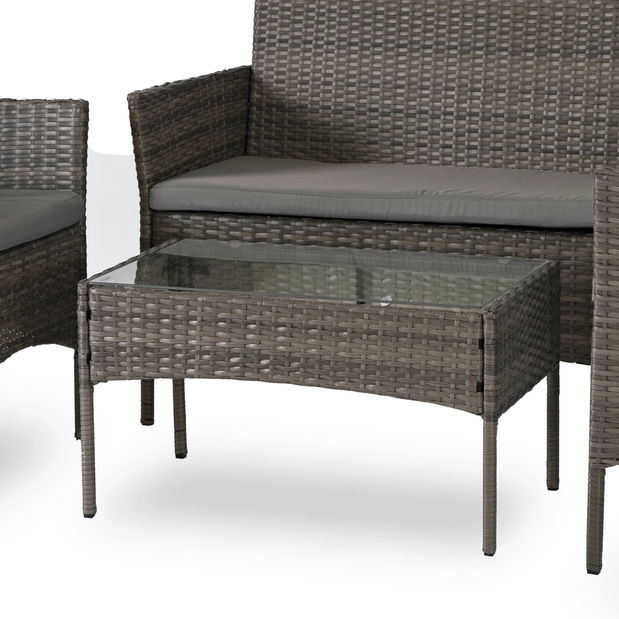 Záhradný set Manta (sivá) (pre 4 osoby)