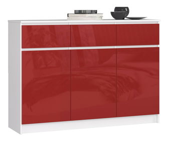 Komód Keanu VI (fényes piros)
