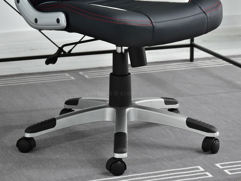 Gaming stolica Race (bijela + siva)