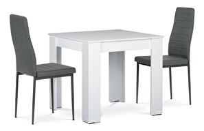 Jedálenský set Baterias (biela + sivá) (pre 2 osoby)