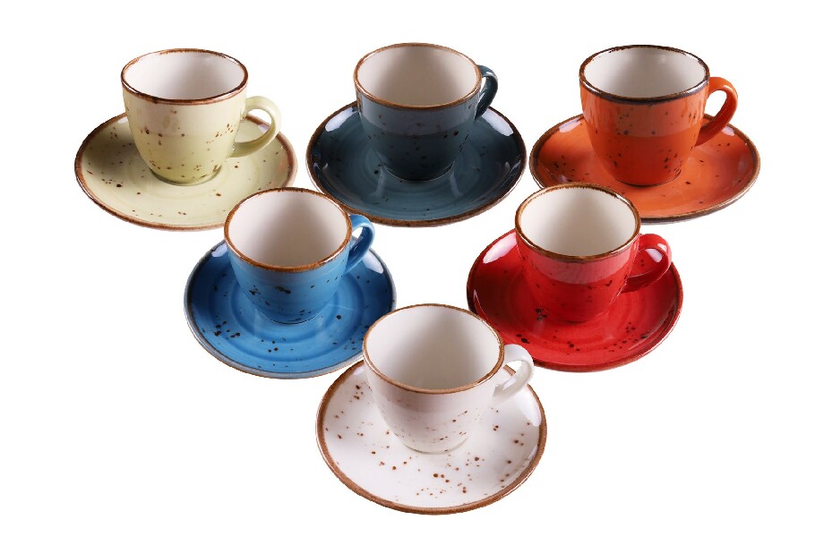 Set cești cafea (12 buc.) Lumino (multicolor)