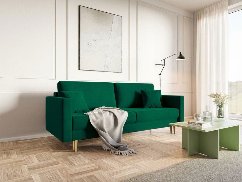 Háromszemélyes kanapé Vallera (zöld) 