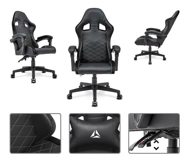 Fotoliu de birou/gaming Limur-L615-BK (Negru)