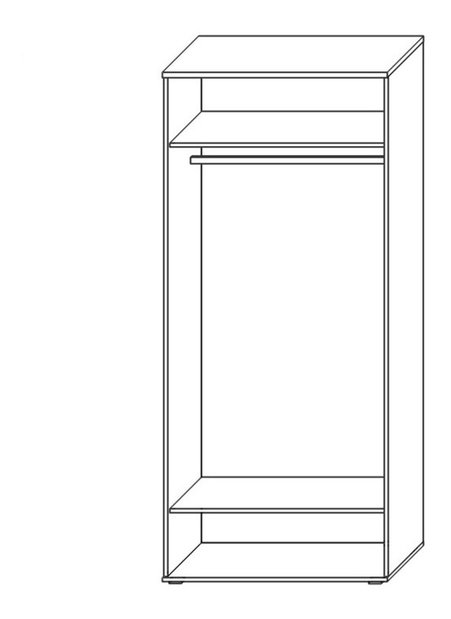 Šatníková skriňa Leora 2D