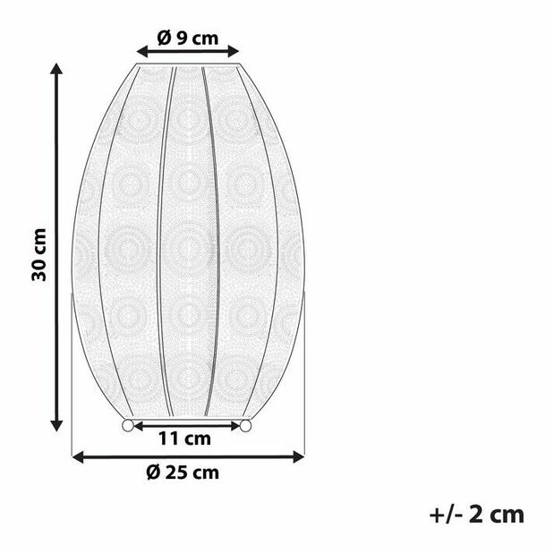 Stolná lampa Manor (strieborná)