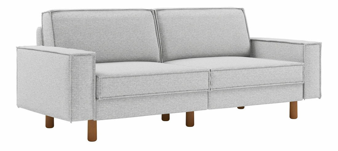 Pohovka trojsedačka Spary 3 (svetlosivá + orech)