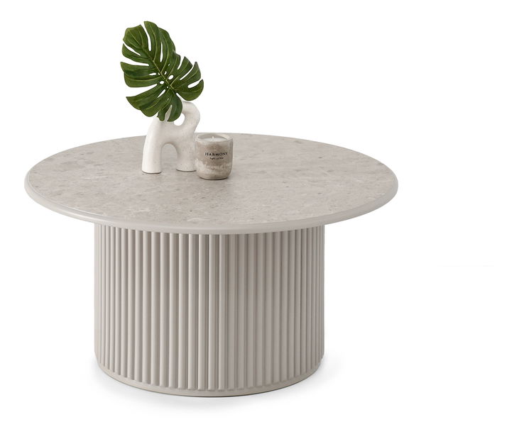 Măsuță de cafea Dolfy (marmură gri + gri)