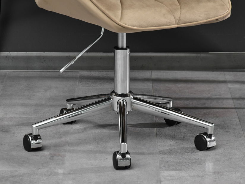 Kreslo Velma M (béžová + chrómová)