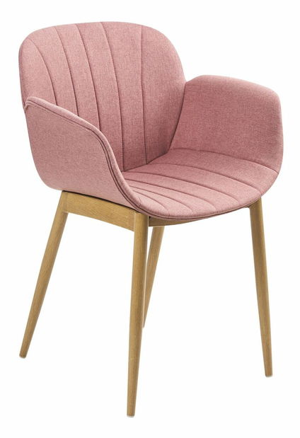 Set 2 ks jedálenských stoličiek Asgeir (ružová)