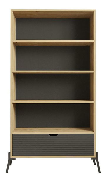 Regal Duseso (zafirov hrast + antracit)