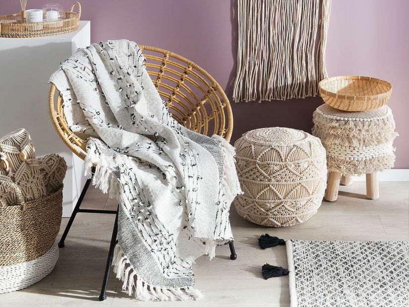 Pléd 150x130 cm YAMBA (textil) (szürke)