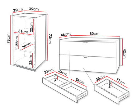 Kúpeľňová zostava IV Bolero (Čierna)