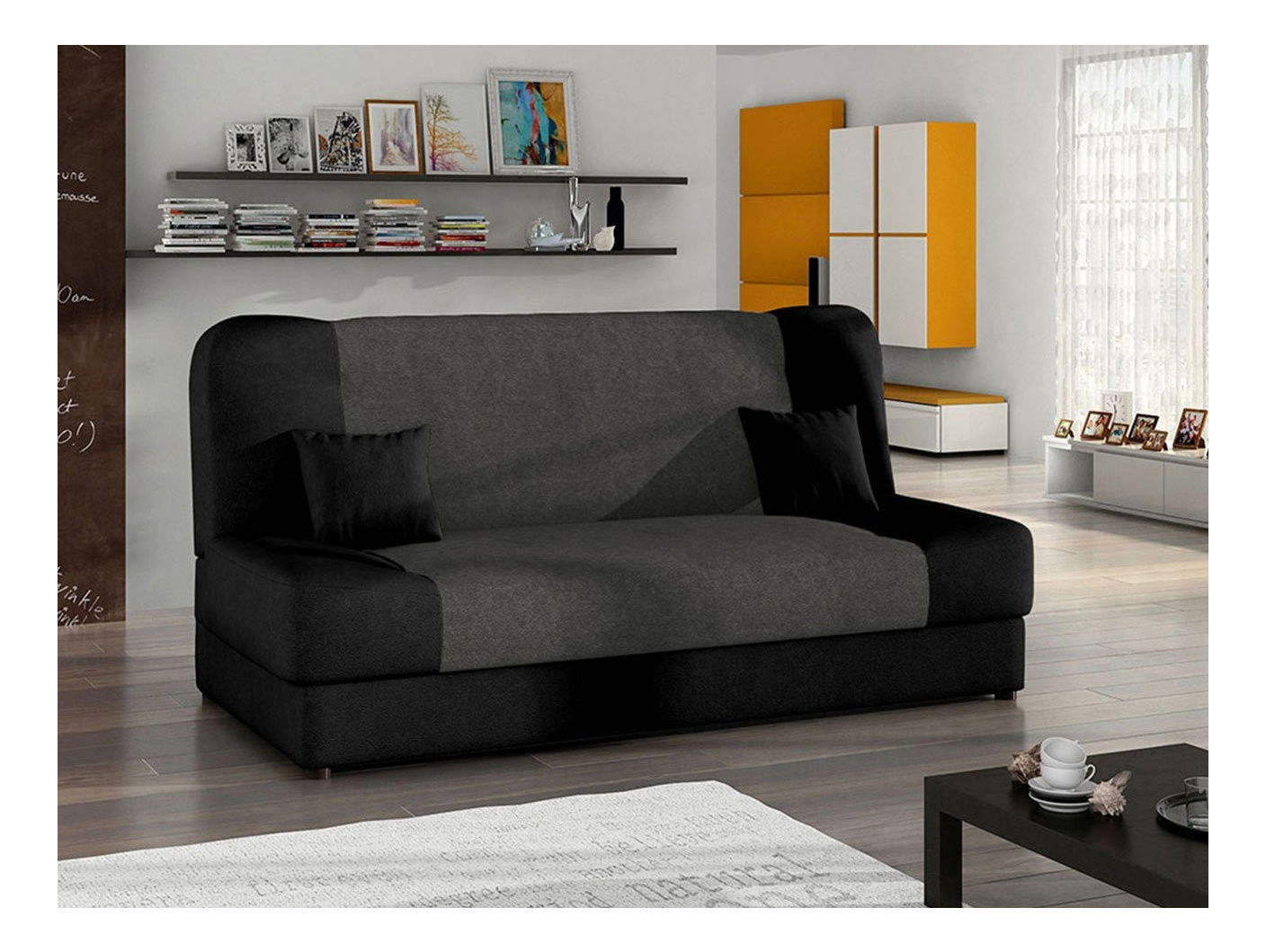 Pohovka Magnus (sivá + čierna)