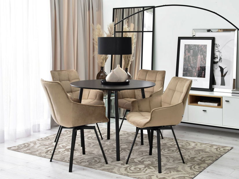 Stolica Aranbura (bež + crna)