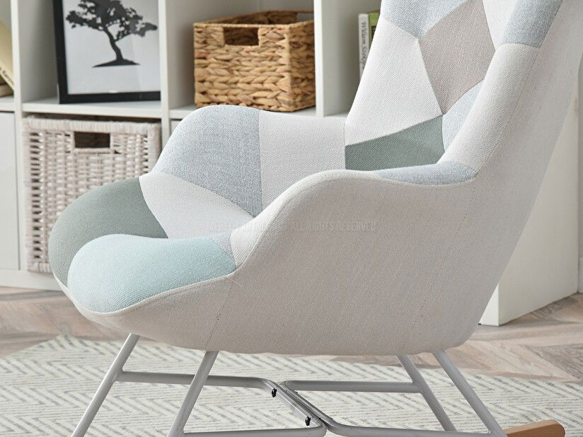 Fotel Sibyla (patchwork + fekete)