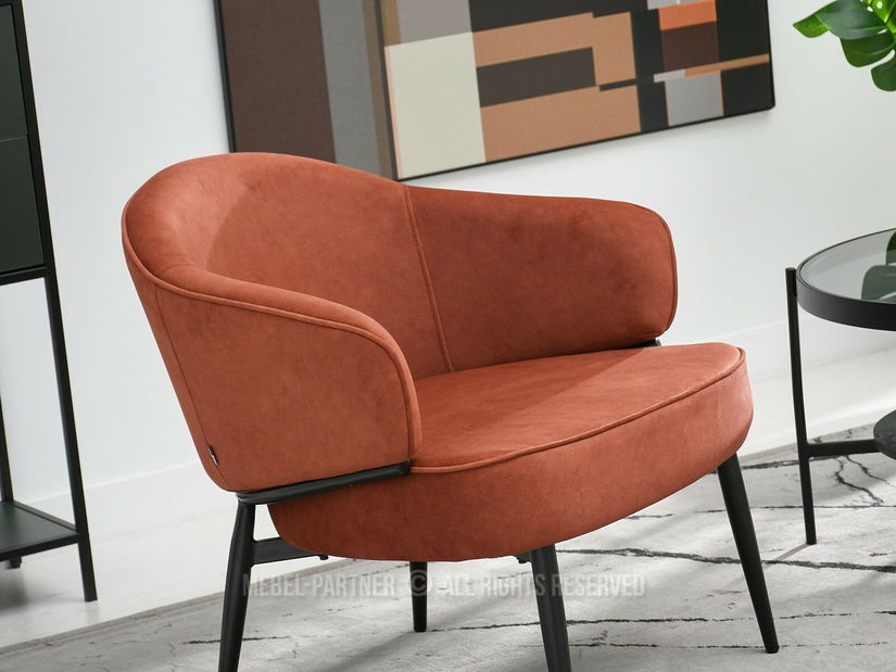 Fotel Alfredo (réz + fekete)